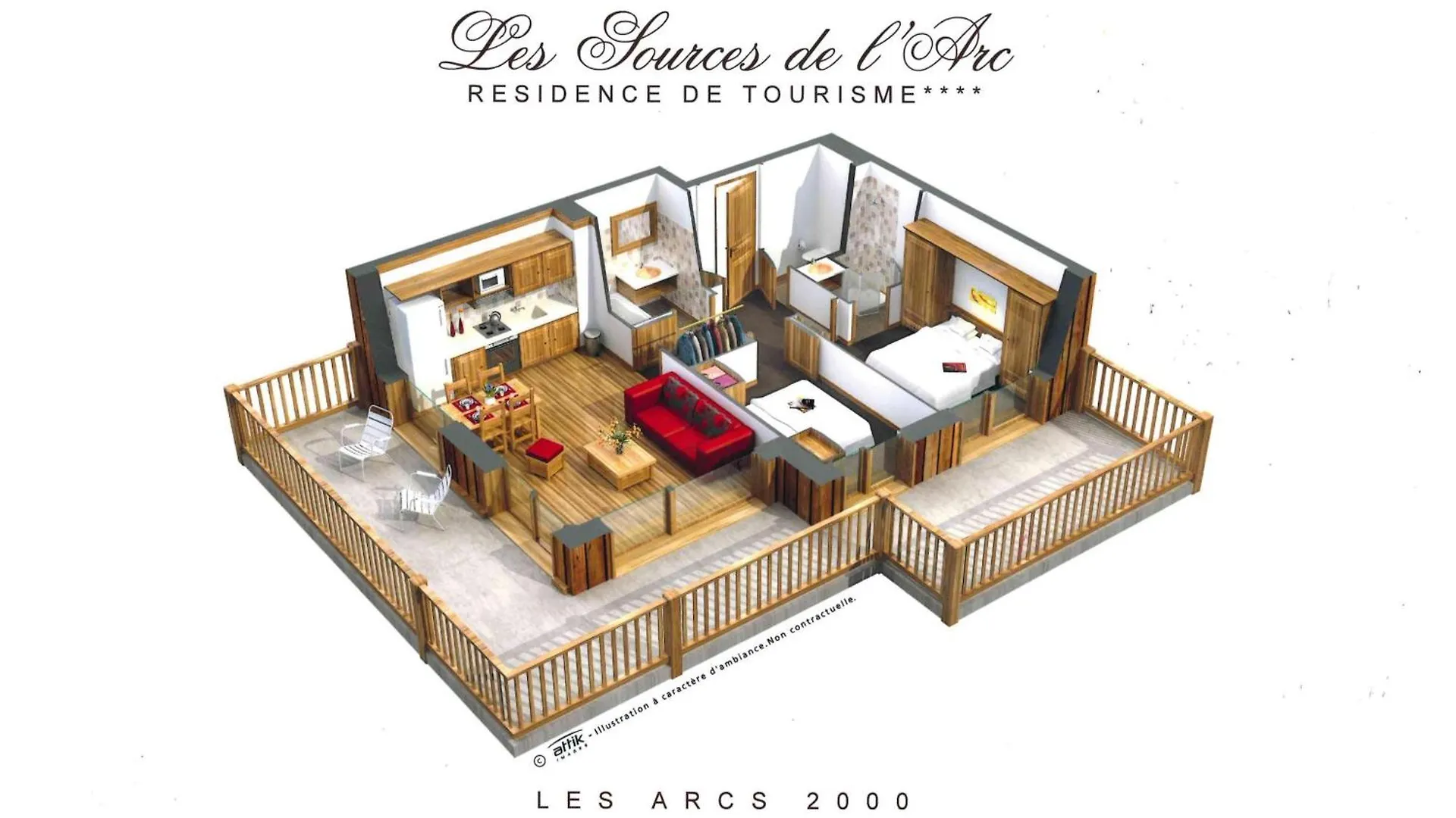 Chalet Des Neiges -La Source Des Arcs Les Arcs  Appartement Les Arcs (Savoie)